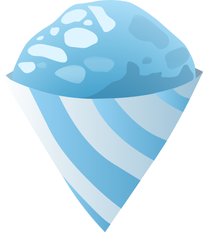 Food Sno Cone Blue clipart