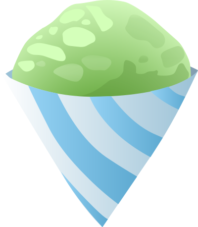 Food Sno Cone Green clipart