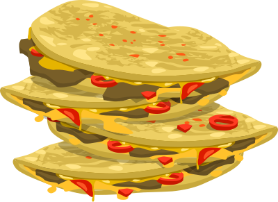Food Spicy Quesadilla clipart