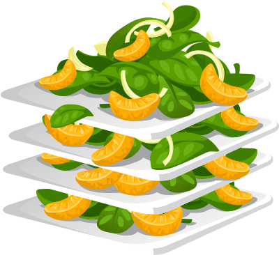 Food Spinach Salad clipart
