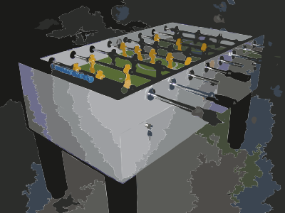 Foosball table clipart