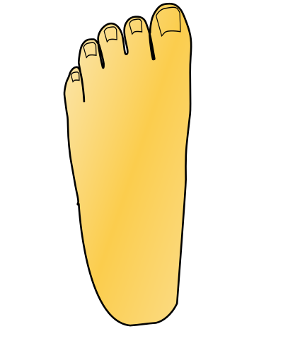 Foot left clipart