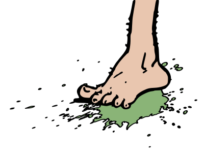Foot Splat clipart
