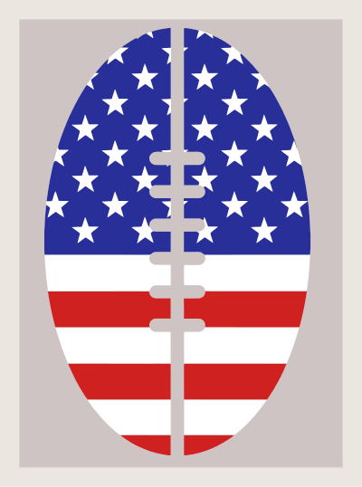 Football Flag USA clipart