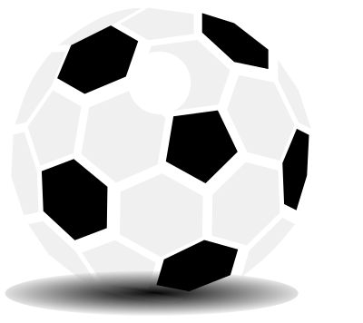 Football, futbuolo kamuolys clipart