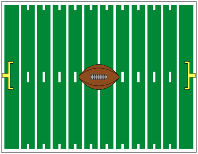Football gridiron clipart