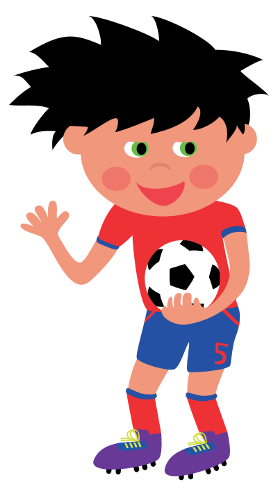 Football Kid clipart