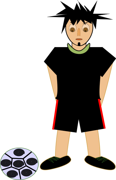 Football player clipart