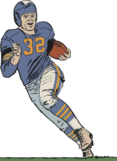 Football player clipart