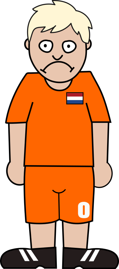 Football player netherland clipart