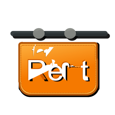 For rent signage clipart