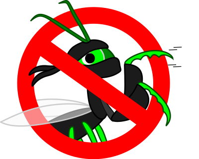 Forbidden for Heisenbugs clipart