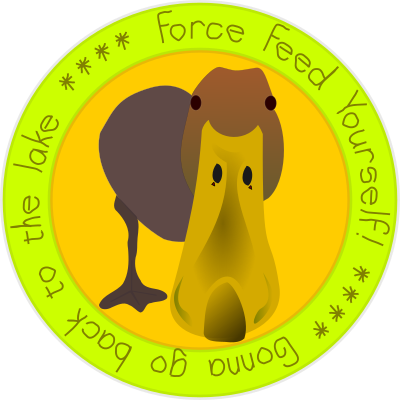 FORCE FEED YOURSELF -- Patch clipart