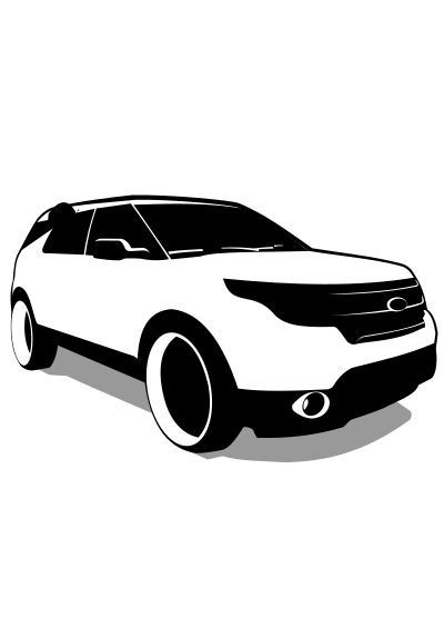 Ford Explorer vector clipart