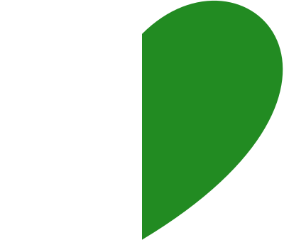 Forest green heart 💚 clipart