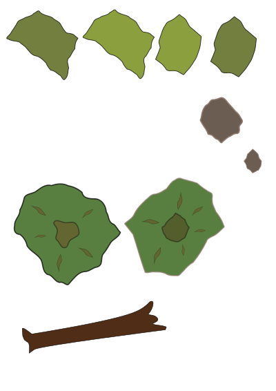 Forest Map Elements clipart