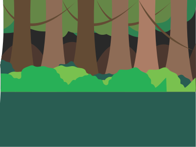 Forest scene clipart