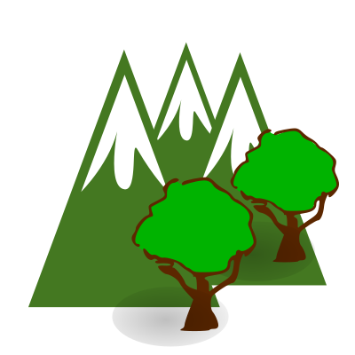 Forested Mountains clipart