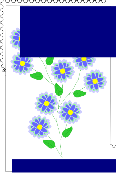 Forget-Me-Not Stamp clipart
