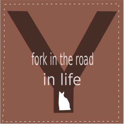 Fork in the road clipart