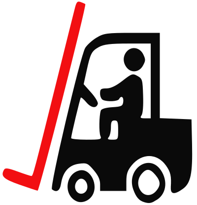 Forklift clipart
