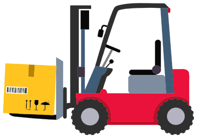 Forklift clipart