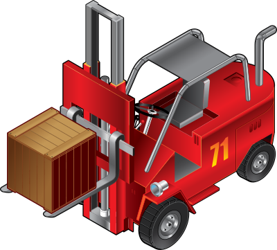 Forklift Truck clipart