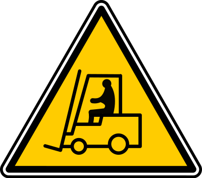 Forklift Warning clipart