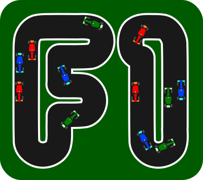 Formula 1 typography clipart