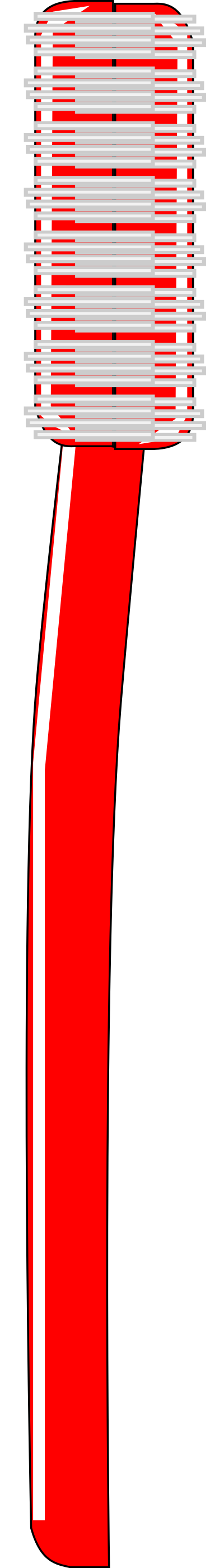 Forward Facing Toothbrush clipart