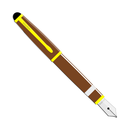 Fountain Pen (open) clipart