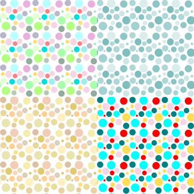 Four Circle Patterns clipart