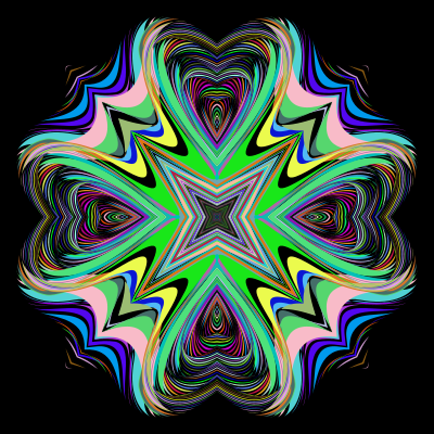 Four Hearts Star clipart