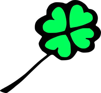 Four leaf clover clipart