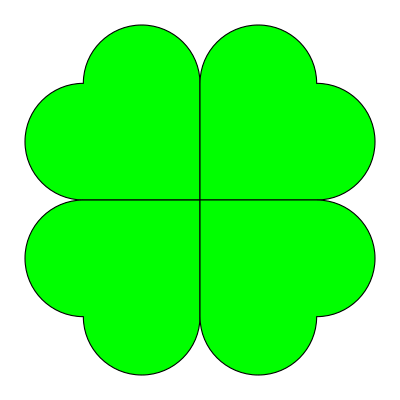 Four leaf clover clipart