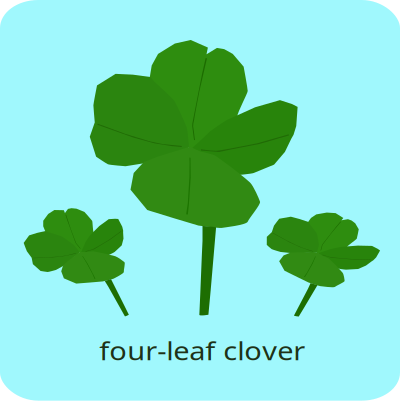 Four-leaf clover clipart