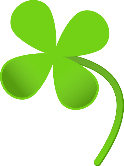 Four leaves clover clipart