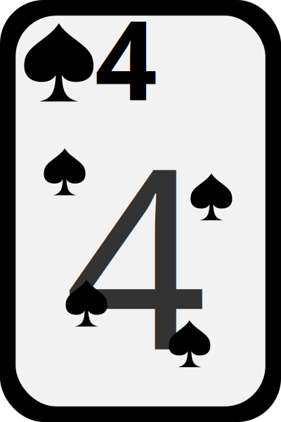 Four of Spades clipart