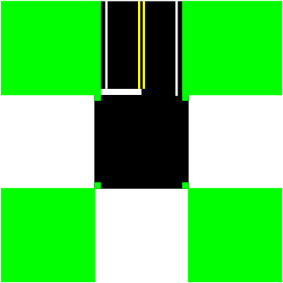 Four Way Intersection clipart