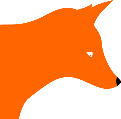 Fox head by Rones clipart
