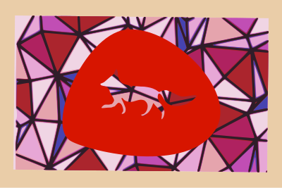 Fox-stained-glass 02 clipart