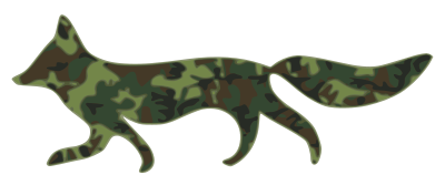 Fox-with-camouflage-pattern clipart