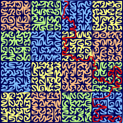 Fractal Maze Solution clipart