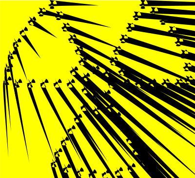 Fractal Radioactive Symbol clipart