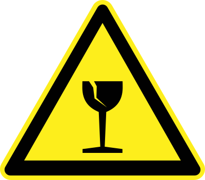 Fragile Warning Sign clipart