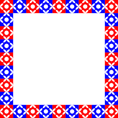 Frame (Sq.Circle Motif) clipart