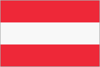 Framed flag of Austria clipart