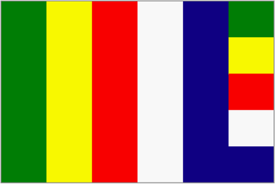 Framed Japanese Buddhist Flag clipart
