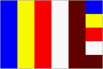 Framed Tibetan Buddhist Flag clipart