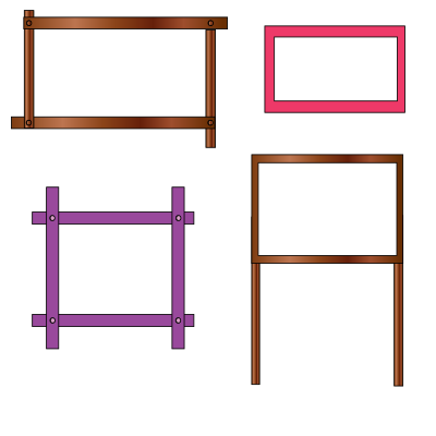 Frames set 1 clipart